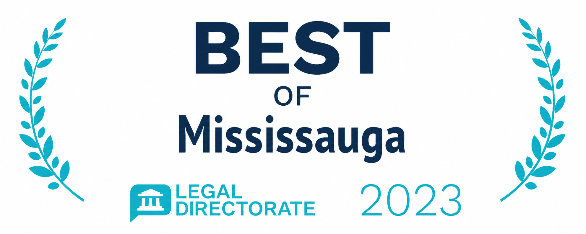 Best of Mississauga 2023 recognition from Legal Directorate